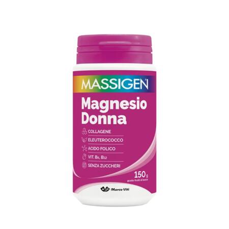 MASSIGEN Magnesio Donna - In polvere - Barattolo da 150 g