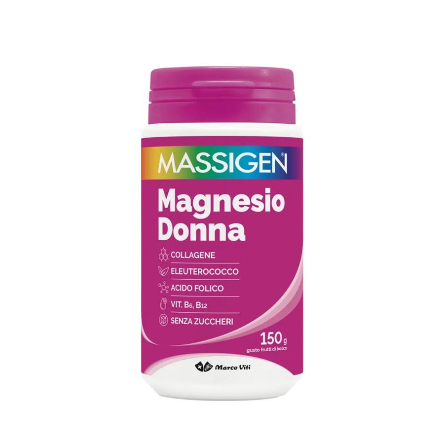 MASSIGEN Magnesio Donna - In polvere - Barattolo da 150 g