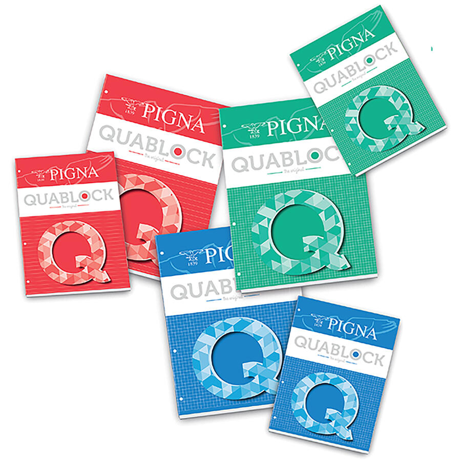 Blocco Collato QUABLOCK ORIGINAL con Fori 50 ff PIGNA - conf. 5 pz