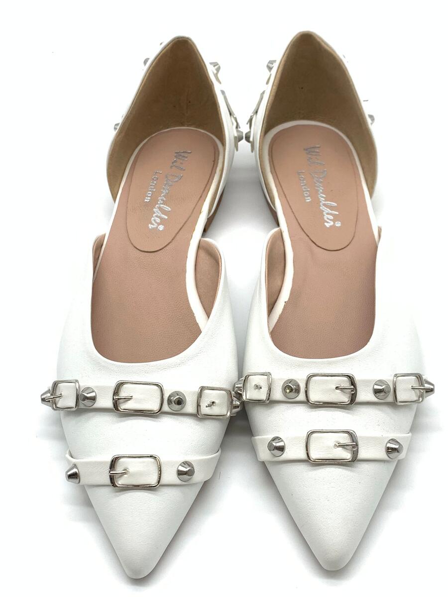 Wil Demulder London ballerina  con borchie bianca