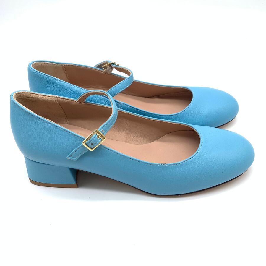 Wil Demulder London ballerina  con cinturino Celeste