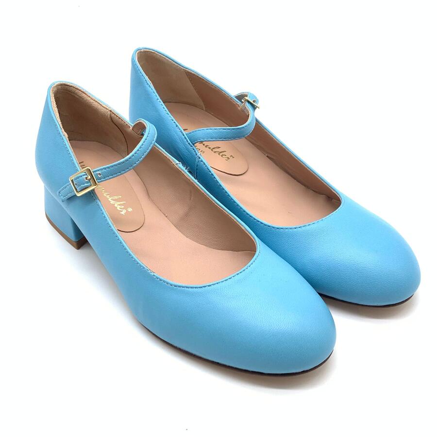Wil Demulder London ballerina  con cinturino Celeste