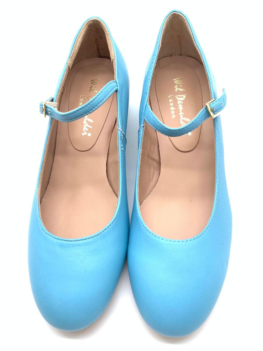 Wil Demulder London ballerina  con cinturino Celeste