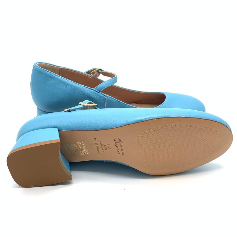 Wil Demulder London ballerina  con cinturino Celeste