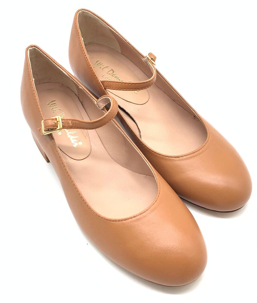 Wil Demulder London ballerina con cinturino cuoio 