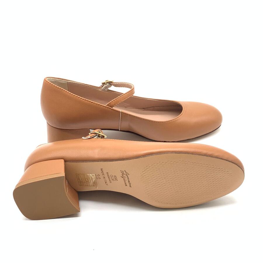 Wil Demulder London ballerina con cinturino cuoio 
