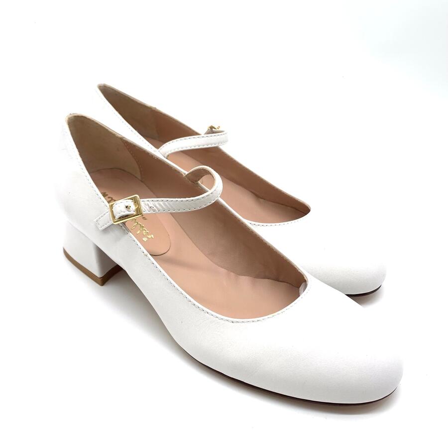 Wil Demulder London ballerina  con cinturino latte
