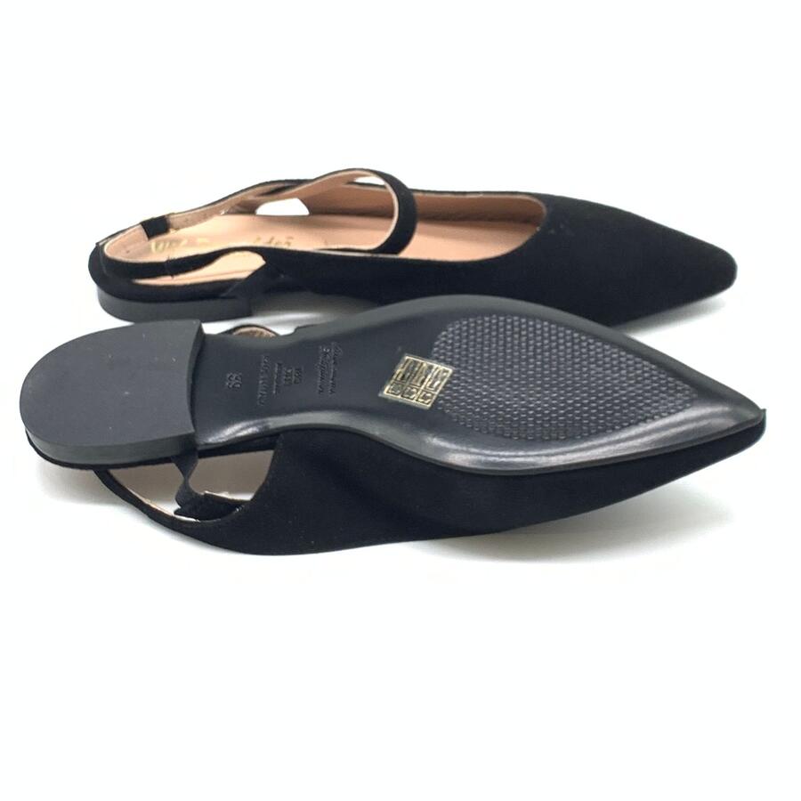 Wil Demulder London ballerina slingback  camoscio nero