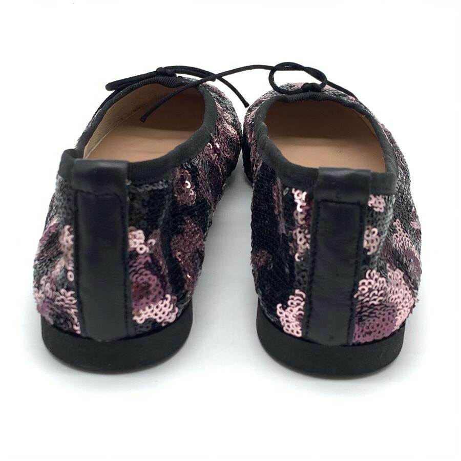 Wil Demulder London ballerina Paillettes Nero / Rosa