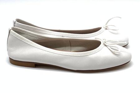 Wil Demulder London ballerina Nappa Latte 