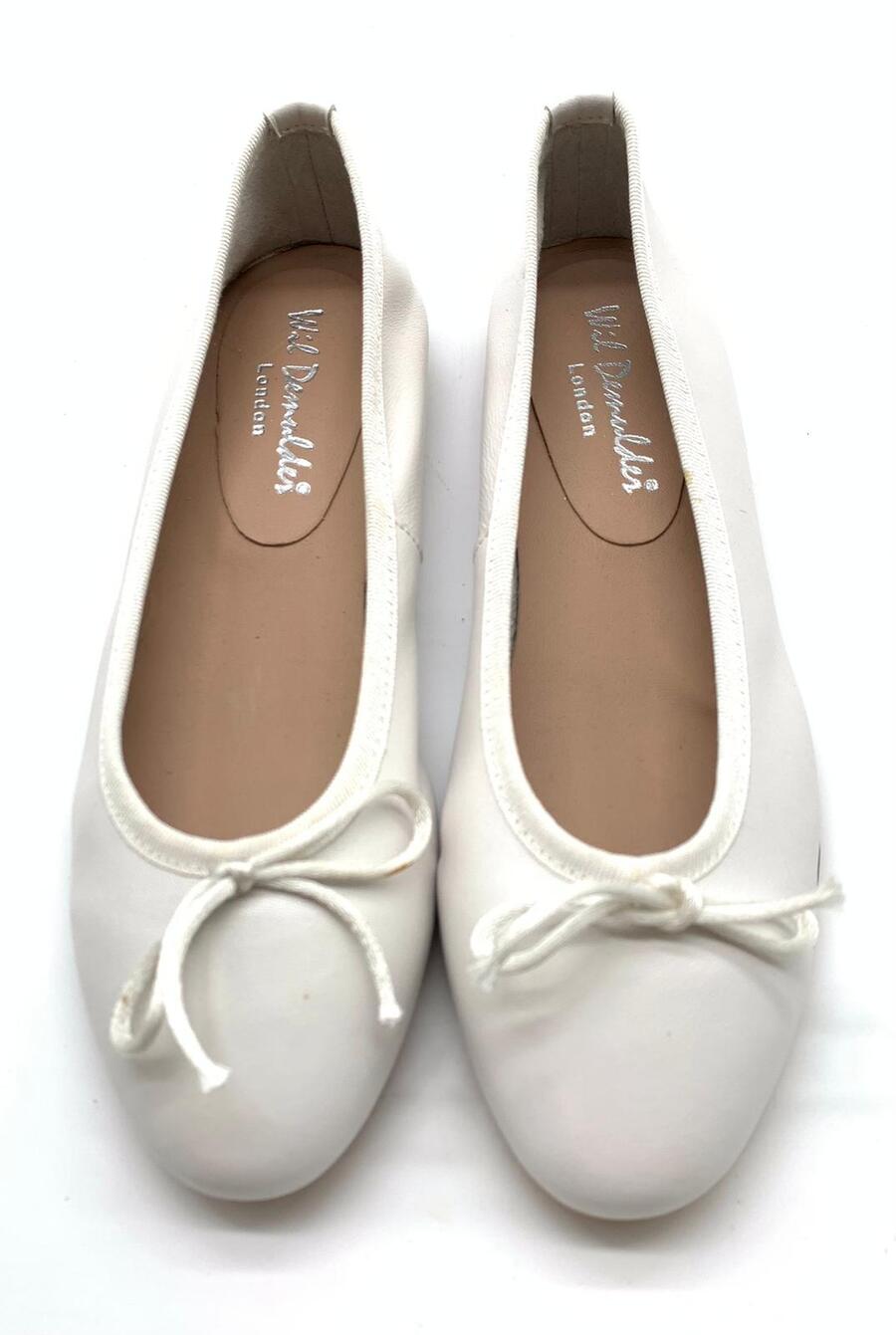 Wil Demulder London ballerina Nappa Latte 