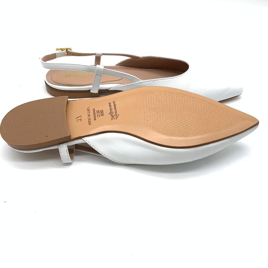 Wil Demulder London ballerina slingback Nappa Bianca