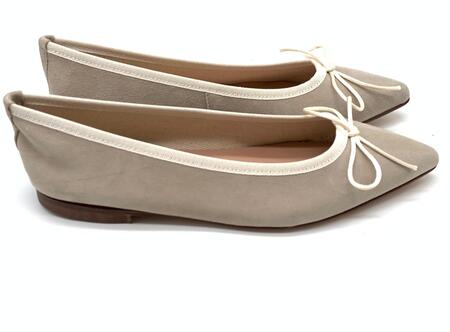 Wil Demulder London ballerina Camoscio Stone