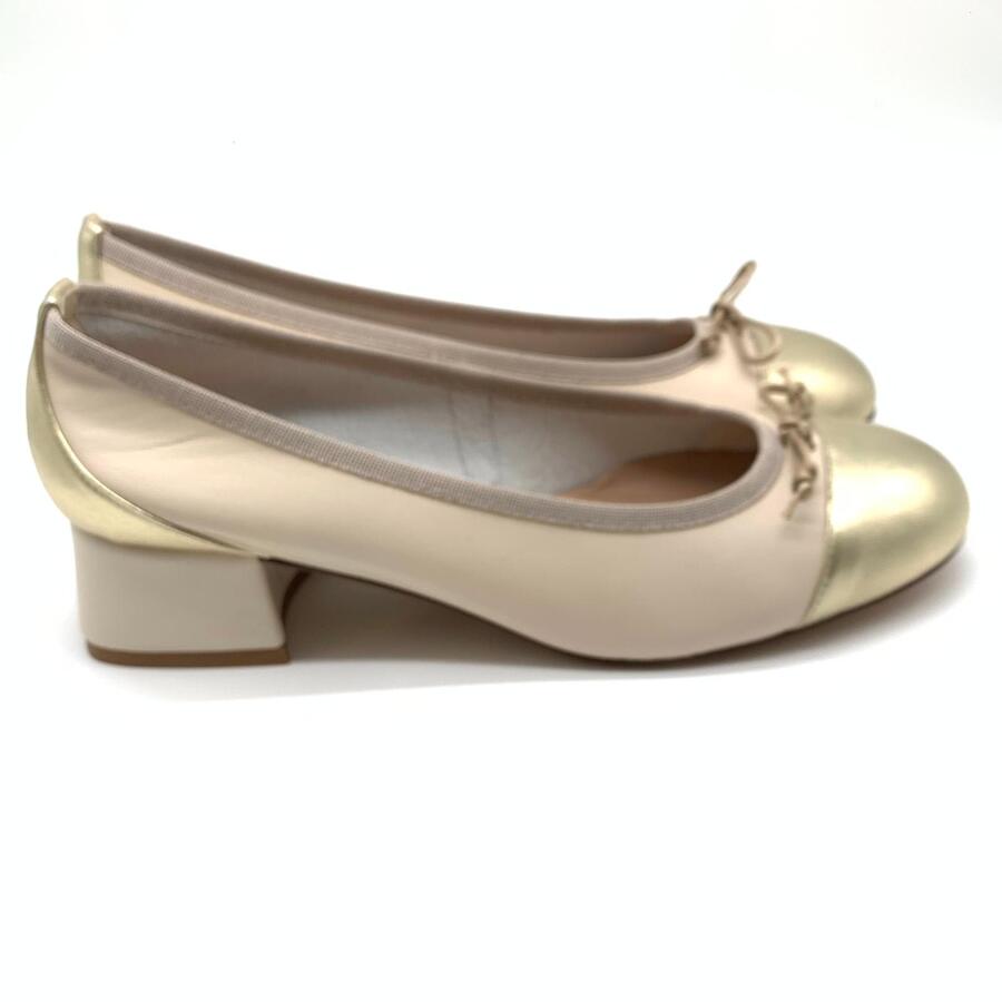 Wil Demulder London ballerina  con tacco laminato 