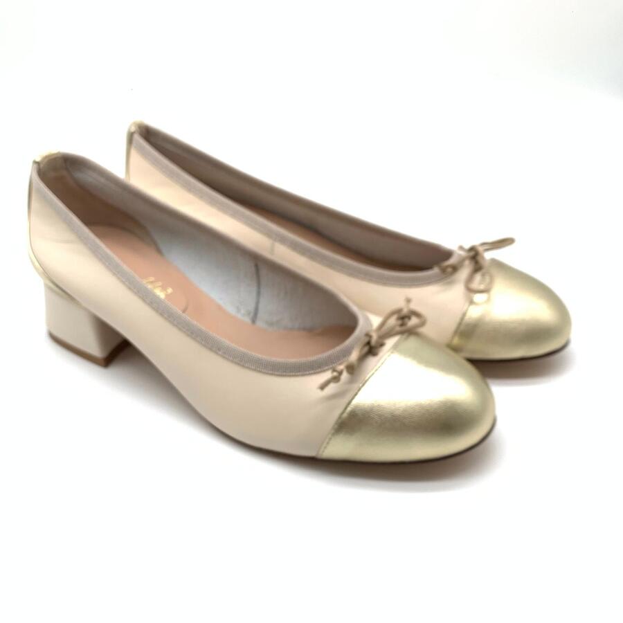 Wil Demulder London ballerina  con tacco laminato 