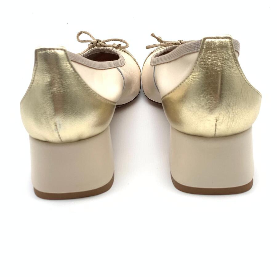 Wil Demulder London ballerina  con tacco laminato 