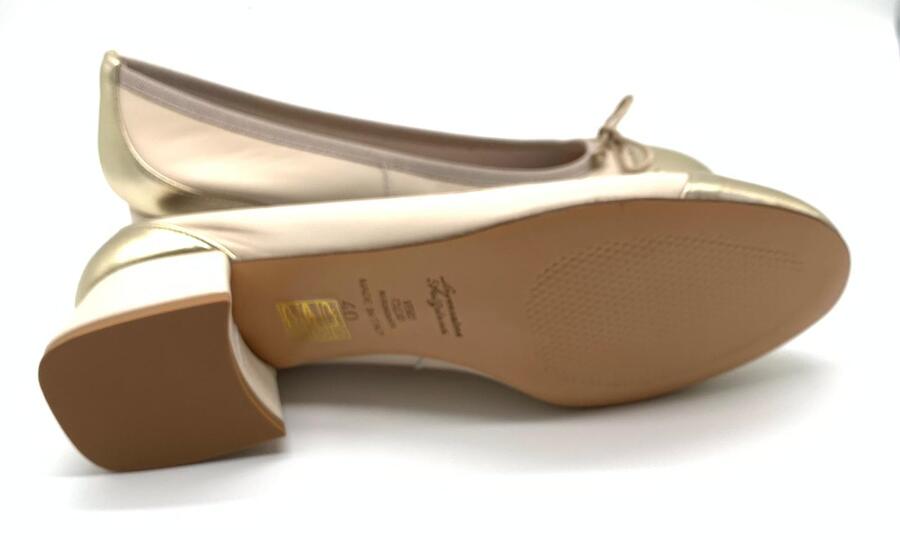 Wil Demulder London ballerina  con tacco laminato 