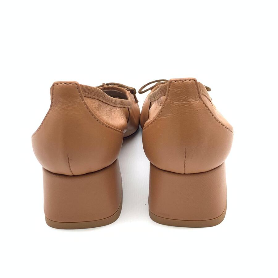 Wil Demulder London ballerina  con tacco Nappa cuoio