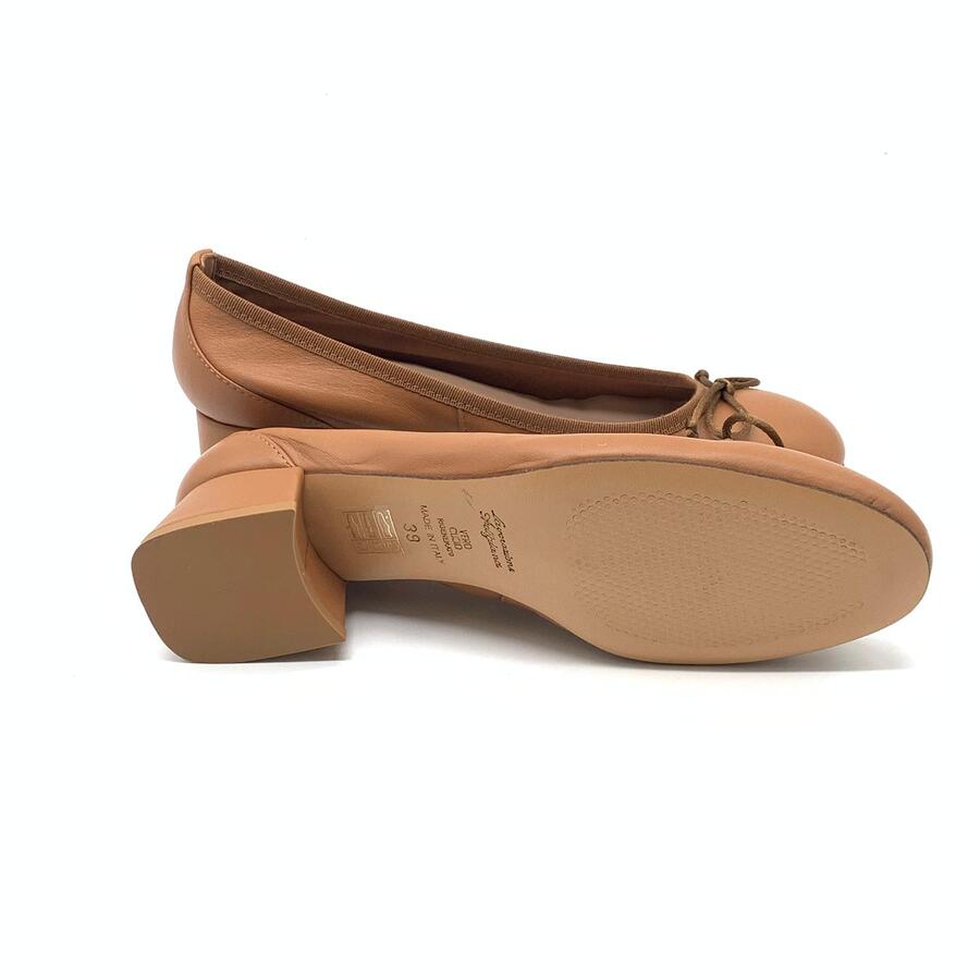 Wil Demulder London ballerina  con tacco Nappa cuoio
