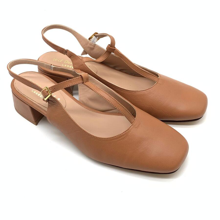 Wil Demulder London Décolleté slingback Nappa cuoio