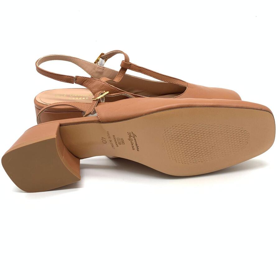 Wil Demulder London Décolleté slingback Nappa cuoio