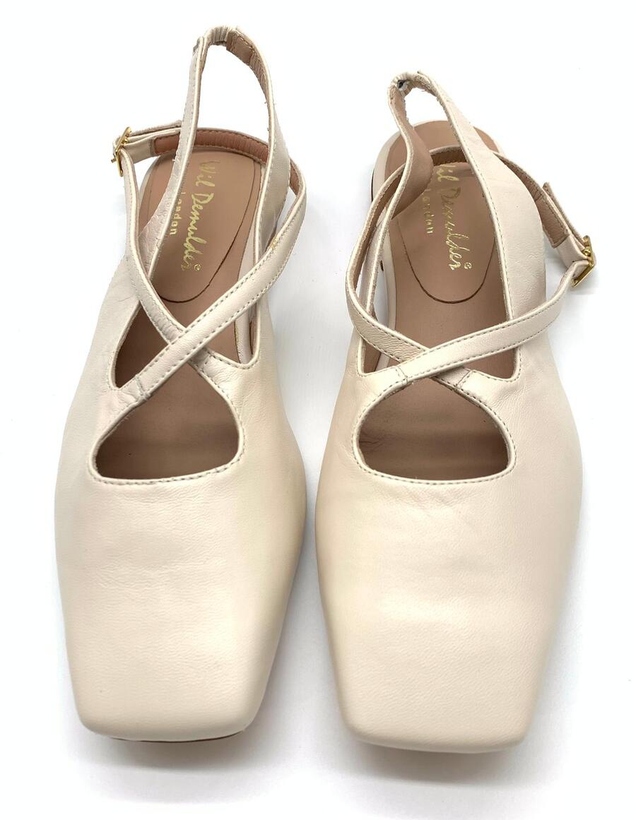 Wil Demulder London slingback Nappa crudo
