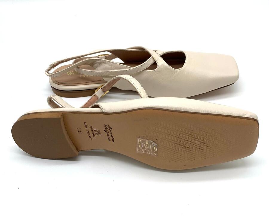 Wil Demulder London slingback Nappa crudo