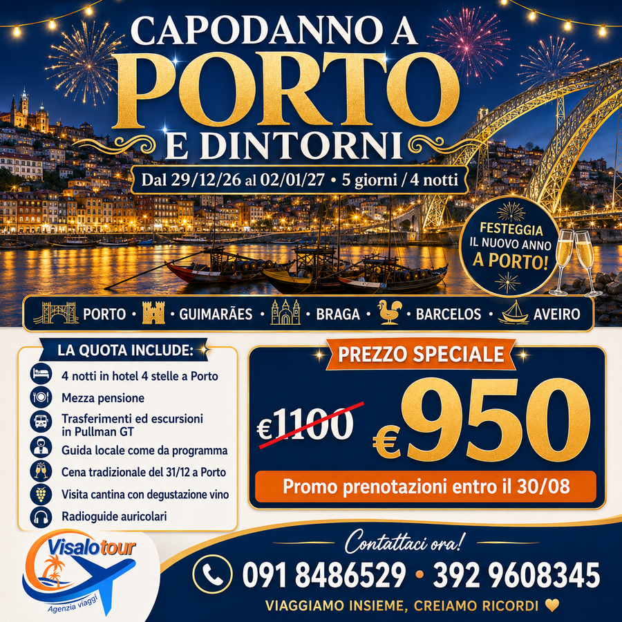 CAPODANNO PORTO E DINTORNI 