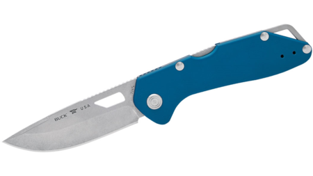 BUCK Mustang Blue Anodizied 724BLS – Coltello Pieghevole EDC Made in USA