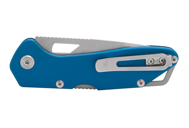 BUCK Mustang Blue Anodizied 724BLS – Coltello Pieghevole EDC Made in USA 