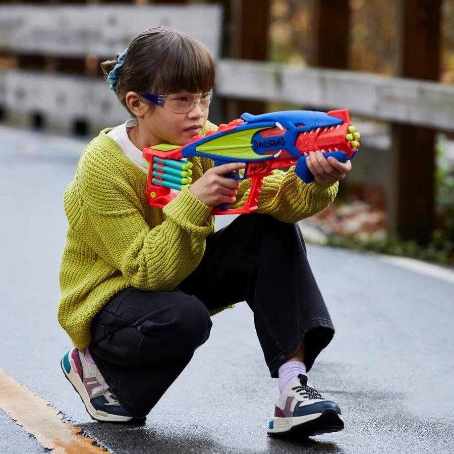 Nerf Dinosquad Terrodak, Lancia 4 pz, 12 freccette Hasbro F6313 8+