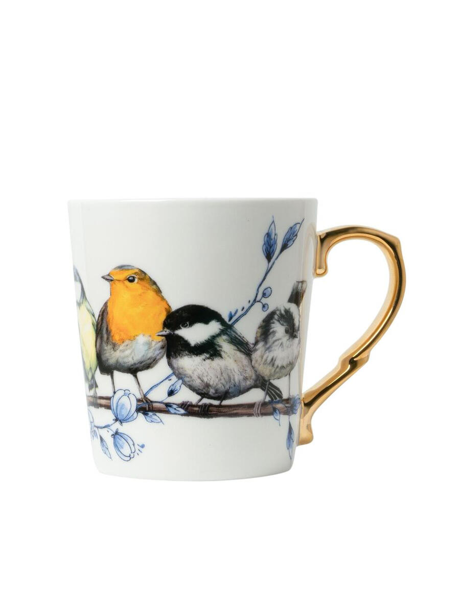 Heinen Delfts Blauw - Tazza in ceramica da 300 ml: Forest Birds