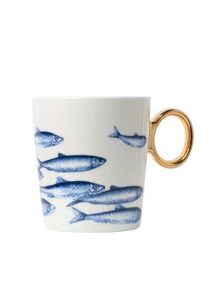 Heinen Delfts Blauw - Tazza in ceramica da 300 ml: Fish 