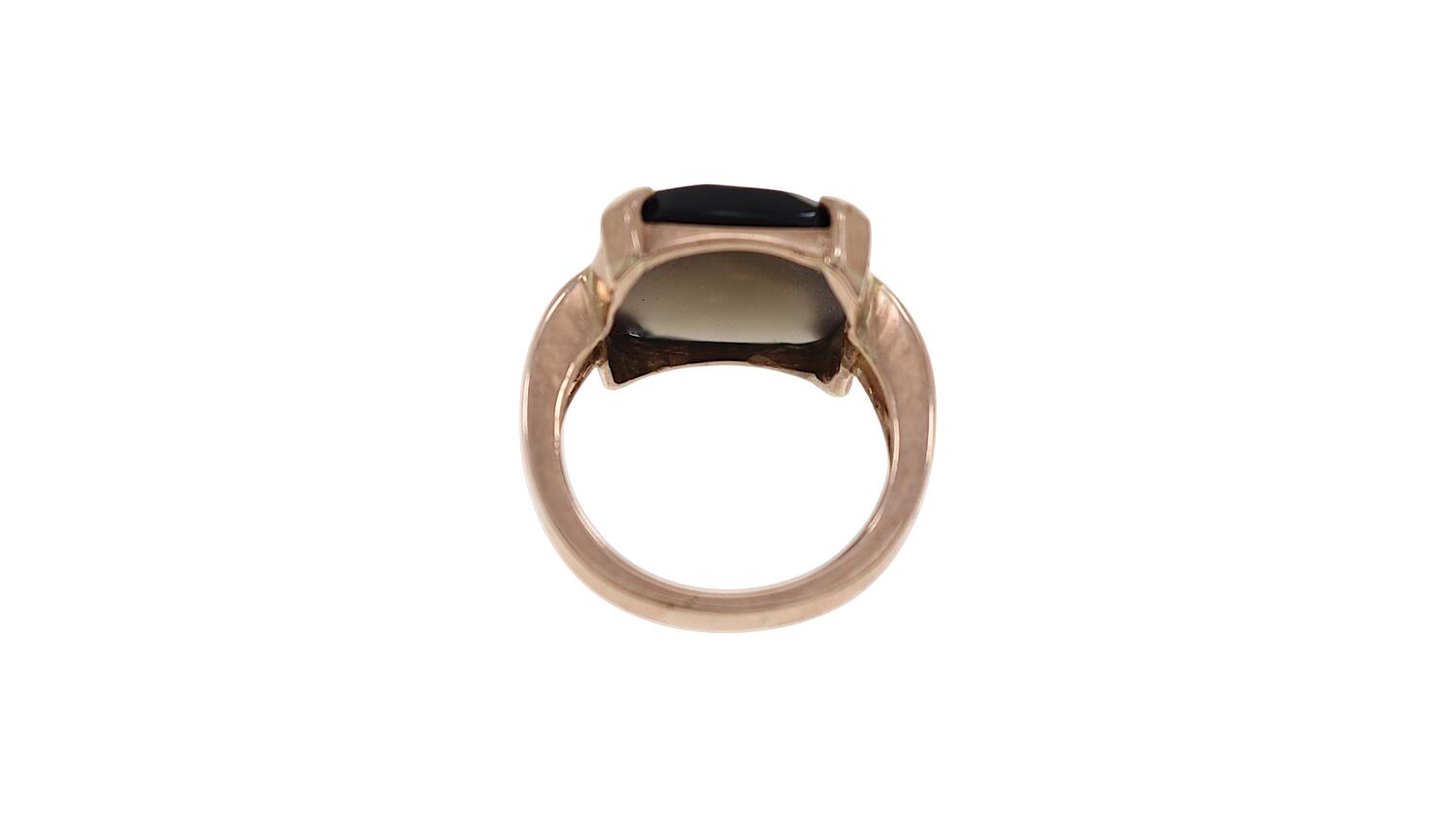 Anello con quarzo citrino