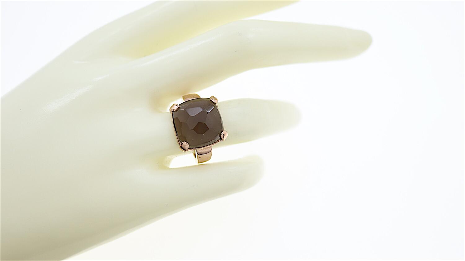Anello con quarzo citrino
