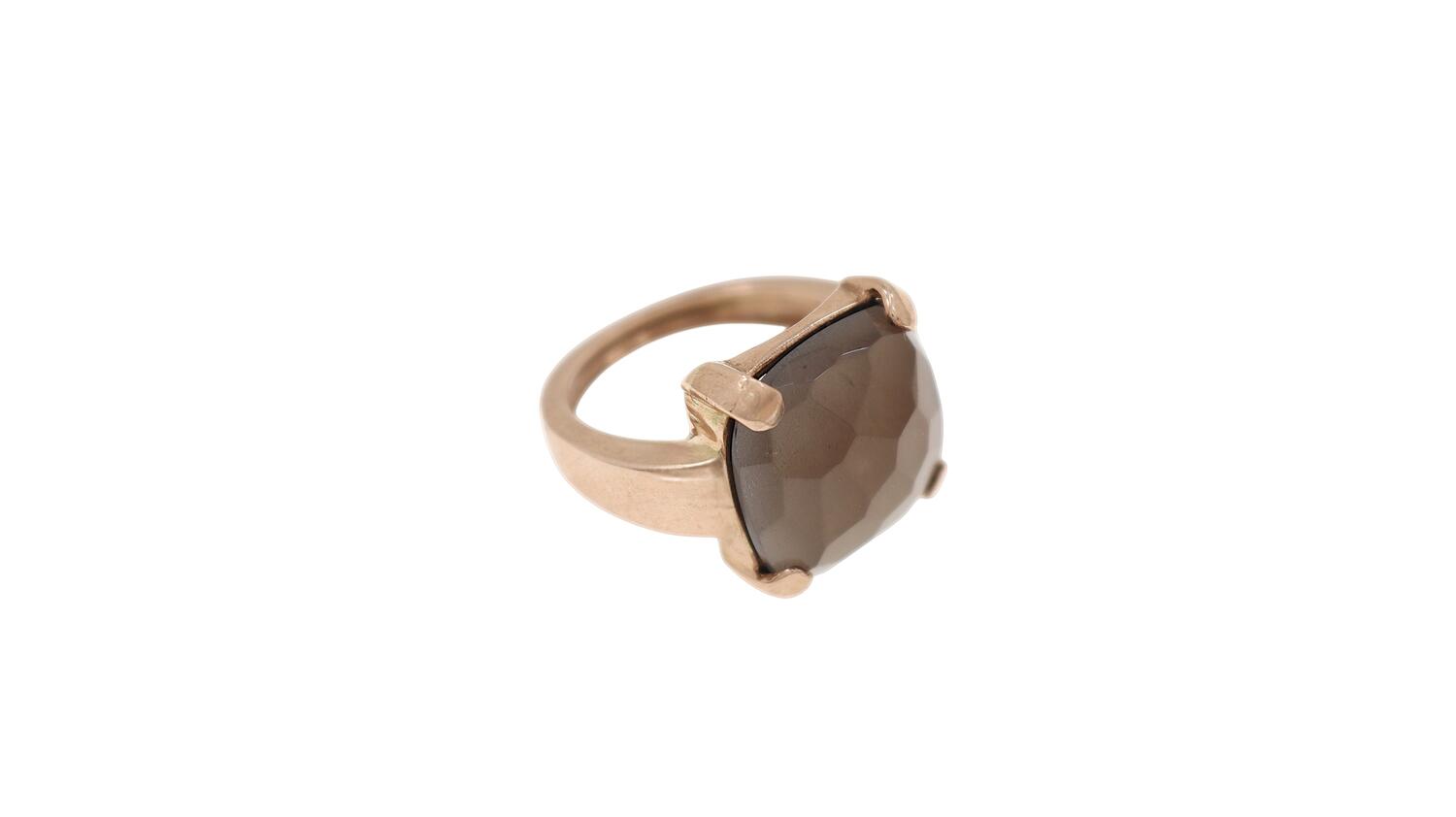 Anello con quarzo citrino