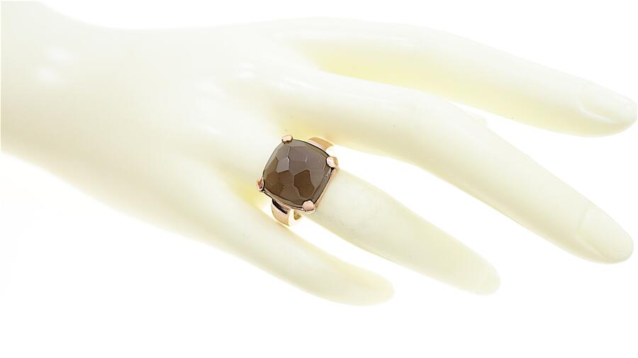 Anello con quarzo citrino