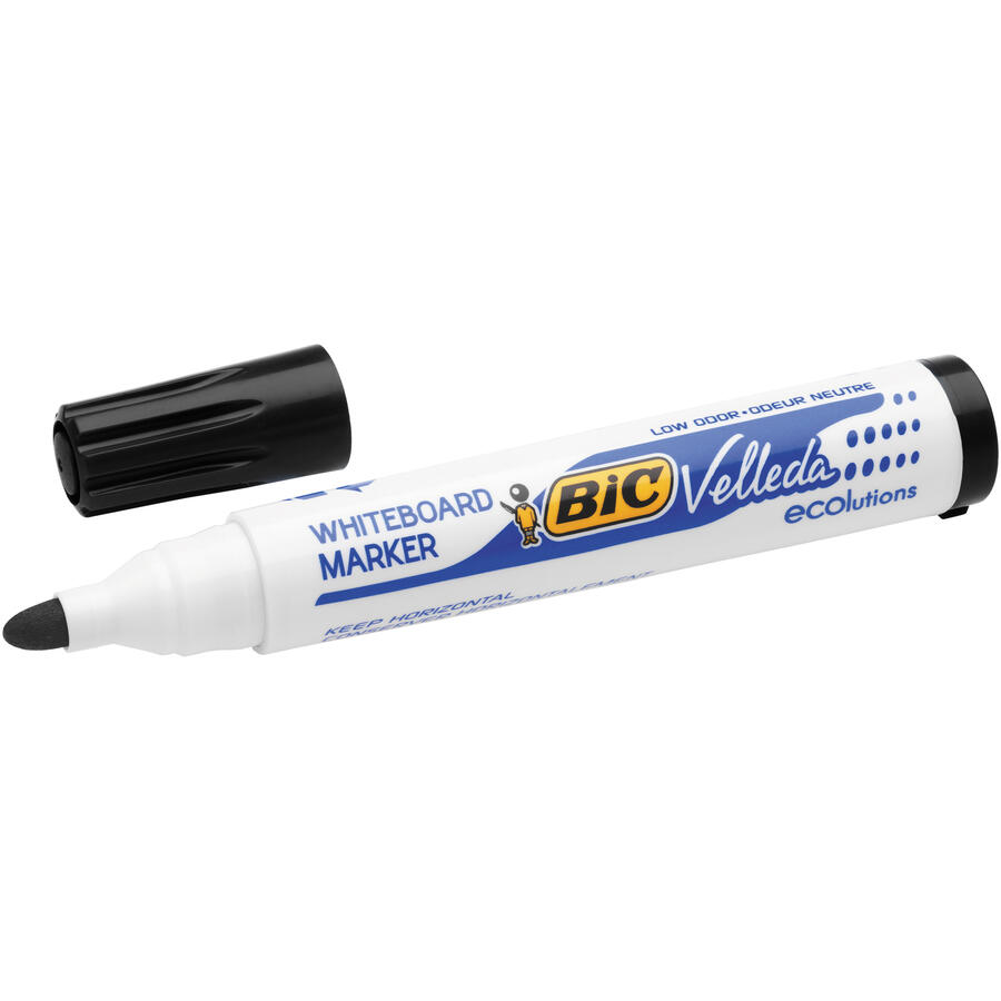 Assortimento Pennarelli da Lavagna Cancellabile Whiteboard VELLEDA 1701 Punta Tonda 1.5 mm BIC - conf. 4 pz