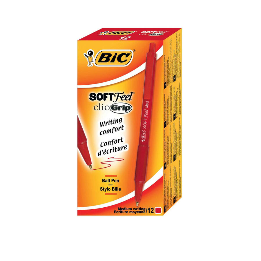 Penna Sfera a Scatto SOFTFEEL CLIC 1.0 mm BIC - conf. 12 pz