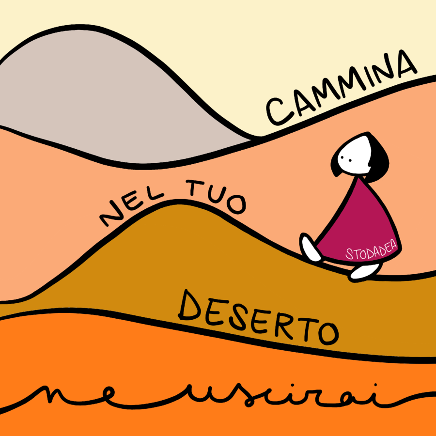 STAMPA CARTOLINA "DESERTO"