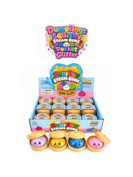 Squishy dumplings dim sum mistery con glitter 5cm