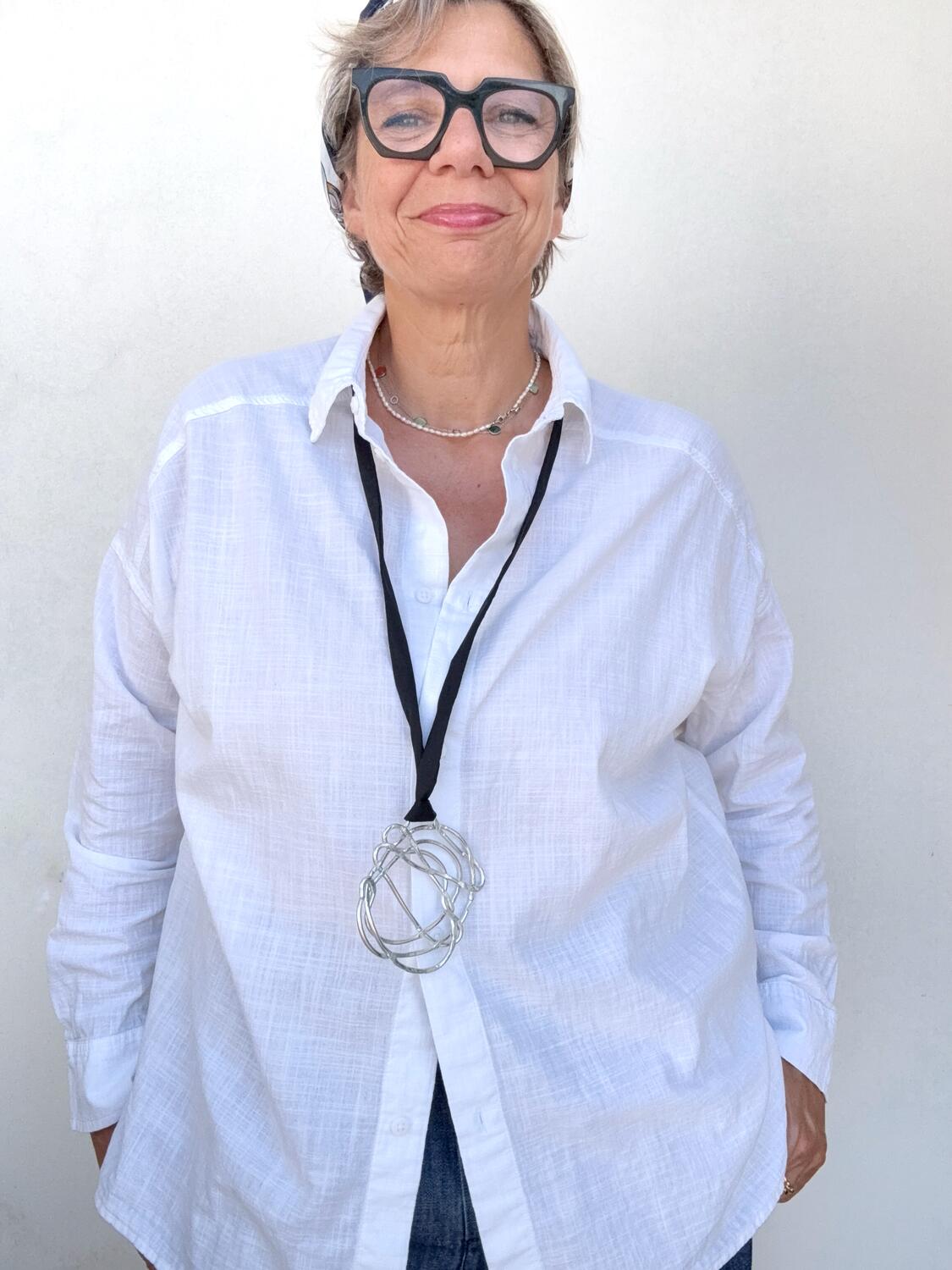 Collana seta nera