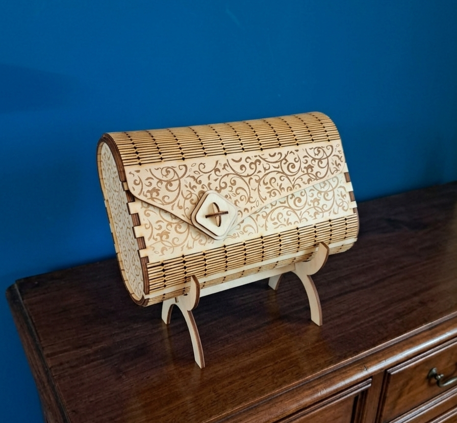 Pochette in legno personalizzabile