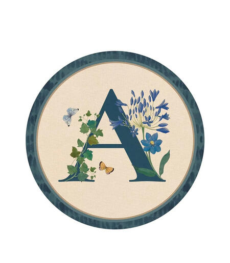 Tovaglietta Rigida Monogramma A L'Oca Nera Catalogo 2026 - Ø39cm Made in Italy