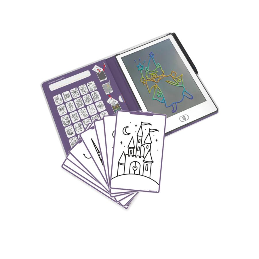 KIDYDRAW‑MINI – Lavagnetta LCD Once Upon a Time con 30 illustrazioni