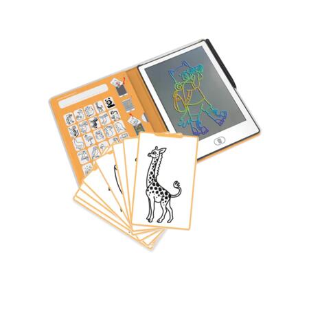 KIDYDRAW‑MINI – Lavagnetta LCD Animals con 30 illustrazioni
