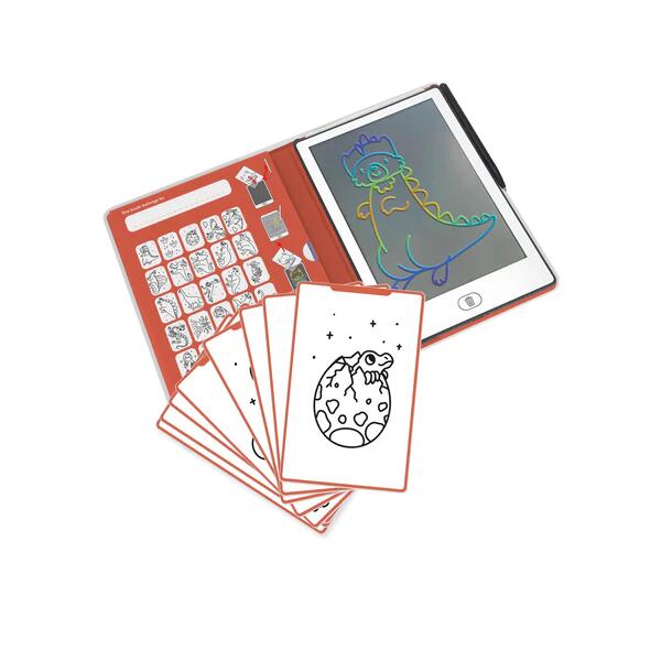 KIDYDRAW‑MINI – Lavagnetta LCD Dinosaurs con 30 illustrazioni