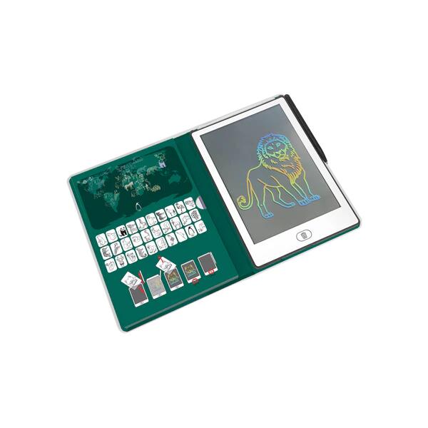 KIDYDRAW‑MINI – Lavagnetta LCD Animals Around the World con 30 illustrazioni