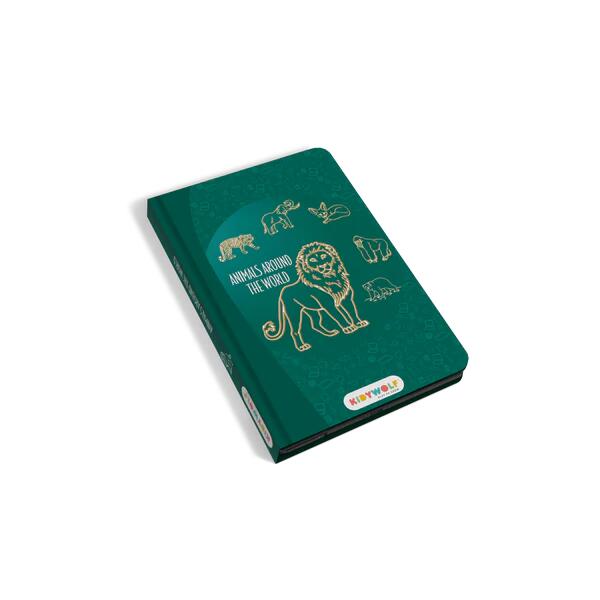 KIDYDRAW‑MINI – Lavagnetta LCD Animals Around the World con 30 illustrazioni