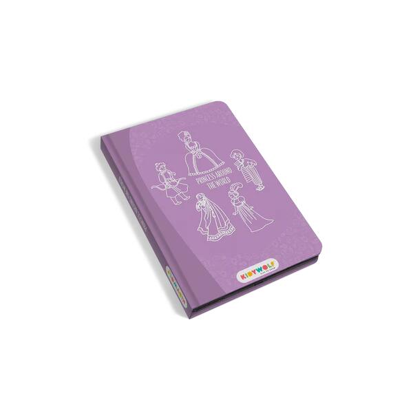 KIDYDRAW‑MINI – Lavagnetta LCD Princess Around the World con 30 illustrazioni